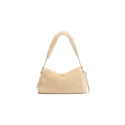 PRADA AIMÉE MEDIUM SHEARLING SHOULDER BAG 1BC229 (31*18*10cm) 
